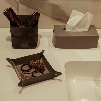 ADJ Салфетница Kleenex, 23x12xH7,5 см., цвет: капучино/шоколад