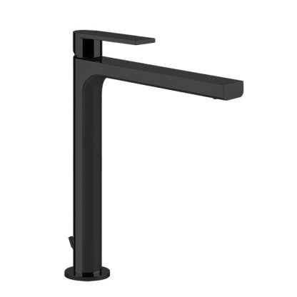 Gessi Emporio Via manzoni Смеситель для раковины, на 1 отв, высокий, с донным клапаном, цвет: Black XL