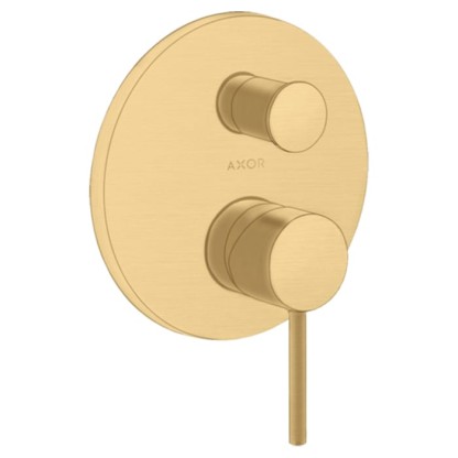 Axor Starck Смеситель для ванны, встраиваемый, с переключателем на 2 потока, цвет: шлифованное золото