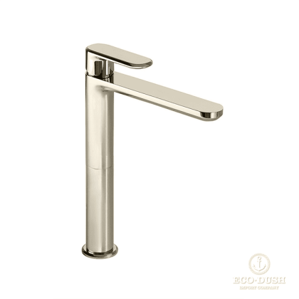 Cisal LineaViva Смеситель для раковины, на 1 отв., h: 27.1см, без донного клапана, цвет: Nichel Spazzolato