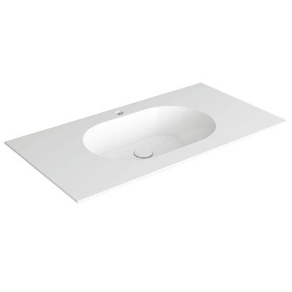 SIMAS WAVE Раковина на столешницу 100x50xh14,5 см, с 1 отв под смеситель,цвет белый