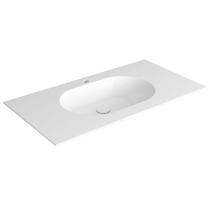 SIMAS WAVE Раковина на столешницу 100x50xh14,5 см, с 1 отв под смеситель,цвет белый