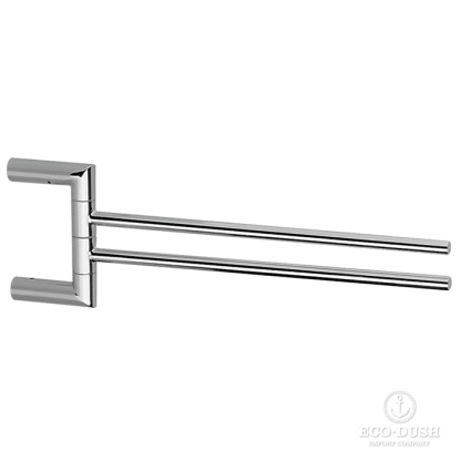 CISAL System Полотенцедержатель двойной 40 см, подвесной, цвет: хром