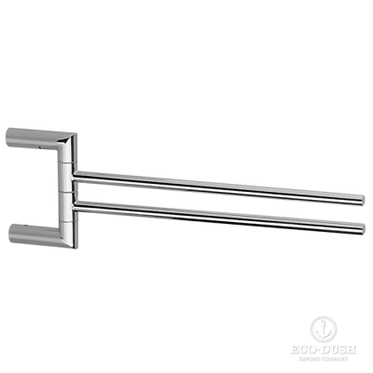 CISAL System Полотенцедержатель двойной 40 см, подвесной, цвет: хром
