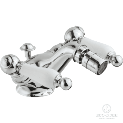 CISAL Arcana Toscana Смеситель двухвентильный для биде на 1 отверстие с донным клапаном, цвет: хром
