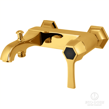 CISAL Cherie Смеситель для ванны однорычажный, без душевого комплекта, цвет: золото/черный