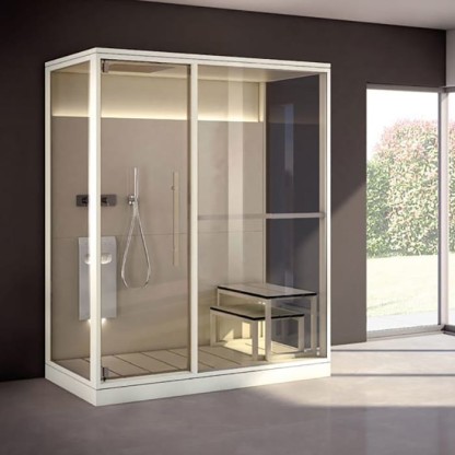 Effegibi Logica H Filo Сауна 214x250х217см, в нишу, цвет: Soft Sand