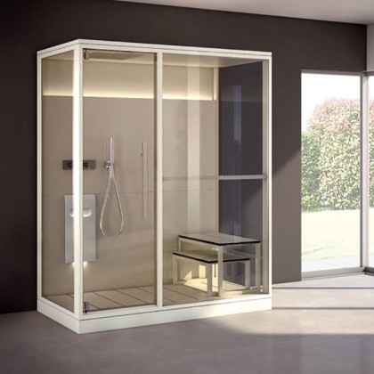 Effegibi Logica H Filo Сауна 214x250х217см, в нишу, цвет: Soft Sand