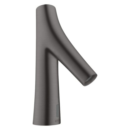 Axor Starck Organic Cмеситель для раковины, на 1 отв., электронный, без регулировки температуры, питание от сети 230V, цвет: шлифованный черный хром