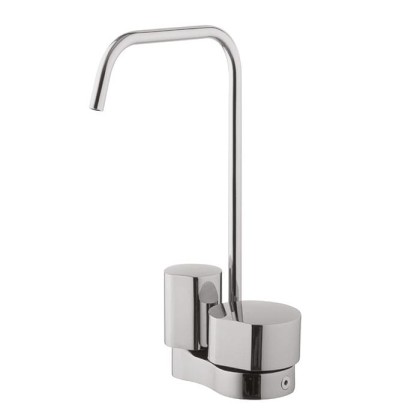 Carlo Frattini So Смеситель для раковины двухкомандный, на 1 отверстие, поворотный излив ? 10 мм, донный клапан click-clack, цвет: хром