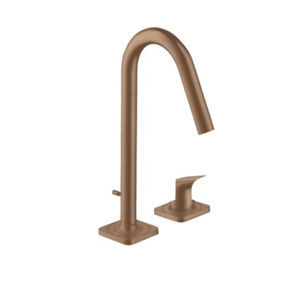 Axor Citterio M Смеситель для раковины, на 2 отв., с донным клапаном, цвет: шлифованное красное золото