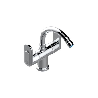 THG CORVAIR A MANETTES FIOR DI BOSCO Смеситель для биде на 1 отверстие, 2-х вентильный, с донным клапаном, цвет: хром