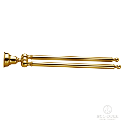 CISAL Arcana Полотенцедержатель двойной 38.6см., цвет: золото