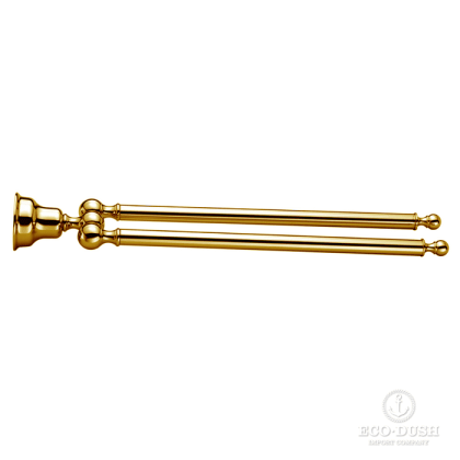 CISAL Arcana Полотенцедержатель двойной 38.6см., цвет: золото