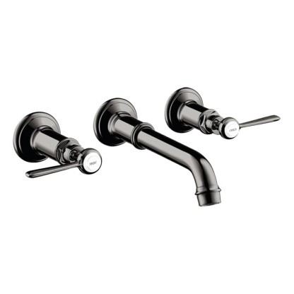 Axor Montreux Смеситель для раковины, встраиваемый, излив: 22.5см., ручка: рычаг, цвет: полированный черный хром