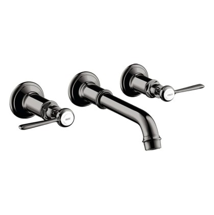 Axor Montreux Смеситель для раковины, встраиваемый, излив: 22.5см., ручка: рычаг, цвет: полированный черный хром