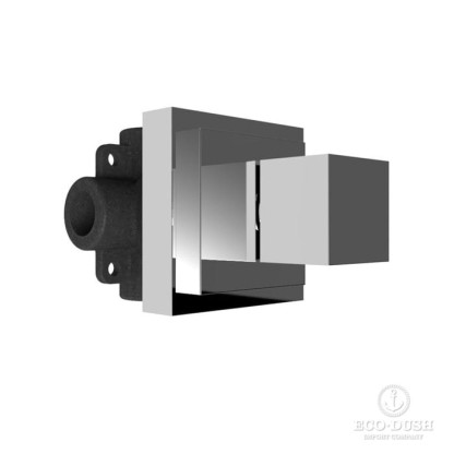 Stella Bamboo Quadro Встраиваемый переключатель для душа 0/153 на 2 выхода, цвет: хром