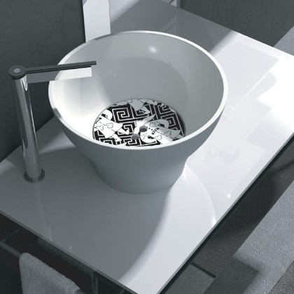 Kerasan Deco Hurricane Раковина 40x23 см, без отв., цвет: белый