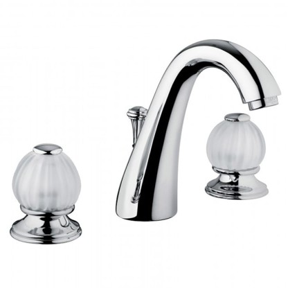 Bongio Rivoli Смеситель для раковины на 3отв.,  цвет: хром/Cristallo 00