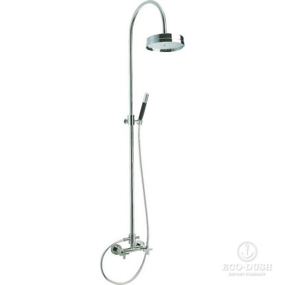 CISAL Barcelona Quad Настенная душевая система:смеситель для душа,верхний душ,ручной душ с держателем и шлангом, цвет: хром