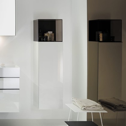 Burgbad Yumo Шкаф подвесной 35x32x128 см, цвет: белый