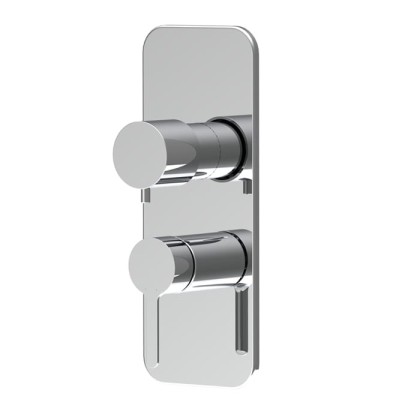 Fima Carlo Frattini Snap Смеситель для душа, встраиваемый, с переключателем на 2/3 выхода, цвет: хром