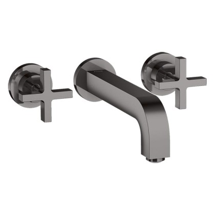 Axor Citterio Смеситель для раковины 222, встраиваемый, излив: 22.2см., цвет: полированный черный хром