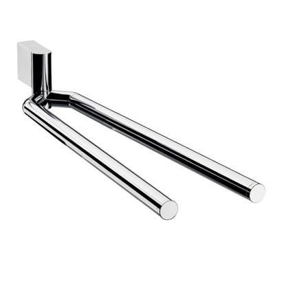 EMCO System2 Двойной повортоный держатель для полотенец, 38.7см, подвесной, цвет: хром