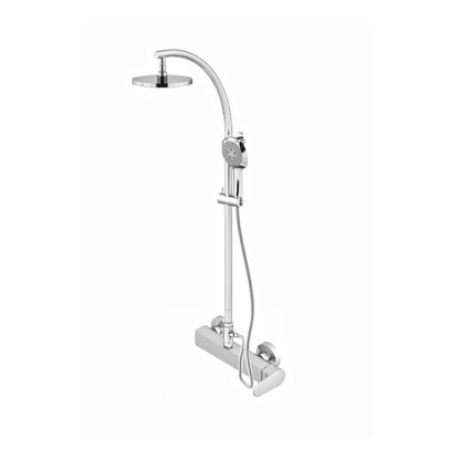 Gattoni H2Omix1000 Душевая стойка с верхним душем со смесителем, цвет: хром