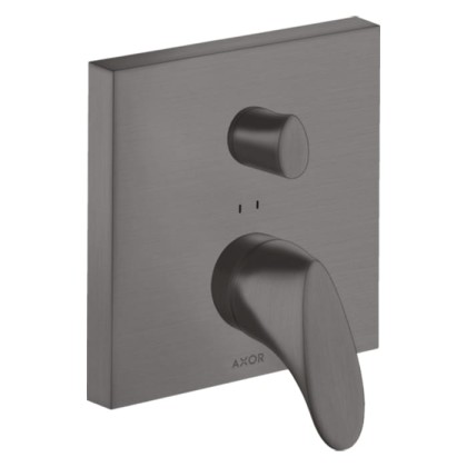 Axor Starck Organic Смеситель для ванны, встраиваемый, с переключателем на 2 потока, цвет: шлифованный черный хром