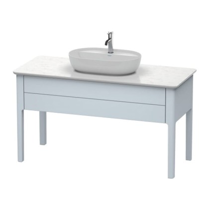 Duravit Luv База напольная 138.8x57х74.3см., с 1 выдв. ящиком, каменной столешницей и раковиной, цвет: светло-голубой шелковисто-матовый