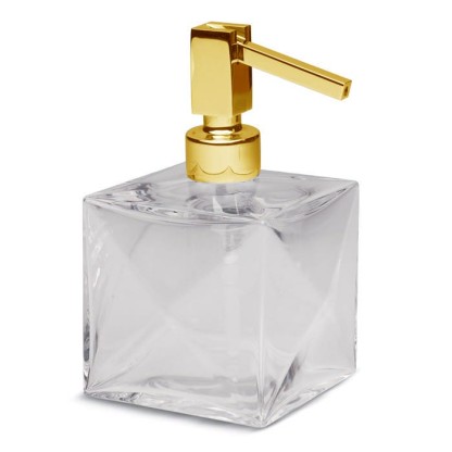 Bertocci Grimilde Дозатор настольный, цвет: прозрачный хрусталь/золото матовое
