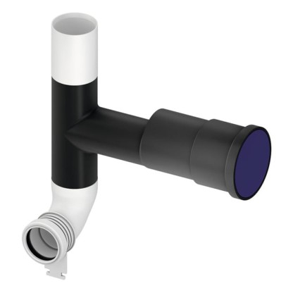 TECE TECEprofil Сливной патрубок с отводом для подключения к вентиляции DN 70, 90 градусов , отвод вправо