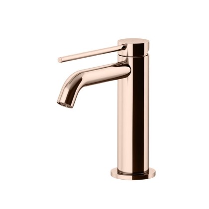 Gattoni Circle Two Смеситель для раковины на 1 отверстие, излив 115 мм, с донным клапаном, цвет: Oro Brush