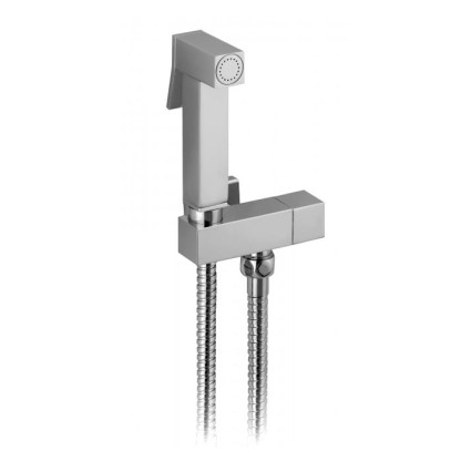 Bongio PURE GLAM Гигиенический набор с ручной лейкой и шлангом, цвет: хром