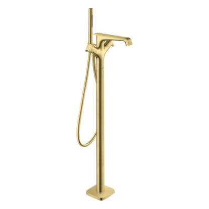 Axor Citterio E Смеситель для ванны, напольный, термостатический, с ручным душем, цвет: шлифованная медь