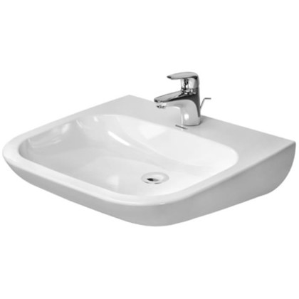Duravit D-Code Раковина 60х55см., 1 отв., медицинская, без перелива, цвет: белый