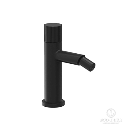 Stella Sirius Смеситель для биде, на 1 отв., без донного клапана, цвет: черный матовый PVD