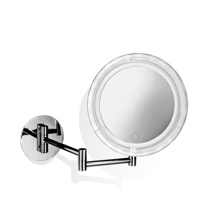 Decor Walther BS 17 Touch Косметическое зеркало 20см, подвесное, увел. 5x, сенсорный вкл., подсветка LED, цвет: хром