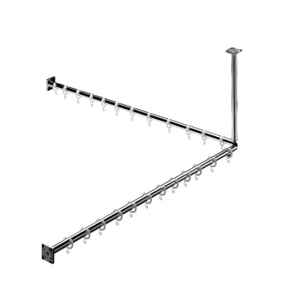 EMCO System2 Угловая штанга для душевой занавески 1200мм, подвесной, цвет: хром