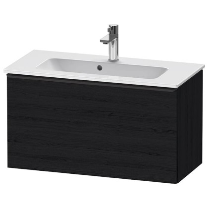 Duravit D-Neo Тумбочка подвесная Compact 81x37.2x44см., раковина, 1 ящик, цвет: Black Oak
