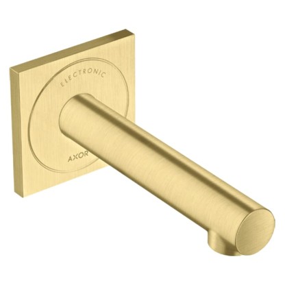Axor Uno Смеситель для раковины, встраиваемый, излив: 16.1см., электронный, цвет: шлифованная медь
