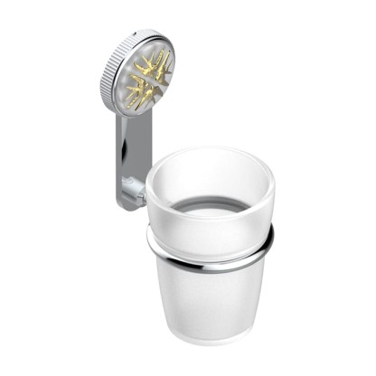 THG Hirondelles Gold Stamped Стакан подвесной, цвет: хром