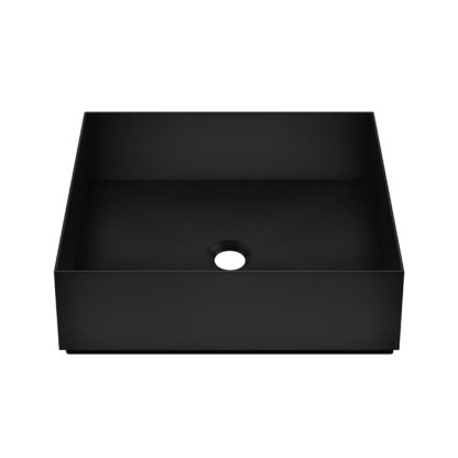 GESSI 316 Раковина 40x40 см., для установки на столешницу, без перелива, нержавеющая сталь, цвет: Black XL