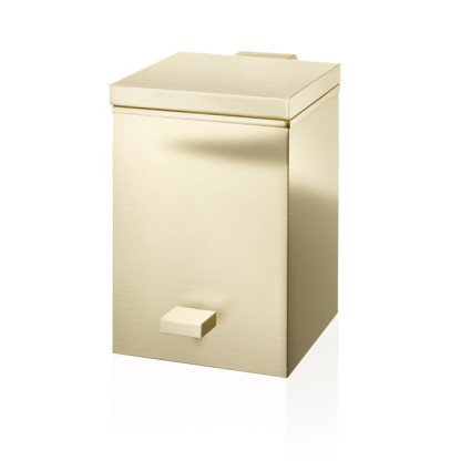 Decor Walther TE 75 SC Ведро 17.5x21x26.5см, с педалью и крышкой, softclose, напольное, цвет: золото матовое