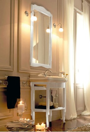 Kerasan Retro Комплект мебели открытый 69 см, напольный, цвет: белый матовый