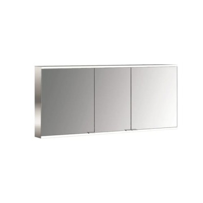 Emco Prime Зеркальный шкаф 140см., с подсветкой LED 2 Facelift навесная модель, 3-дверки, IP 20 зеркальная задняя стенка