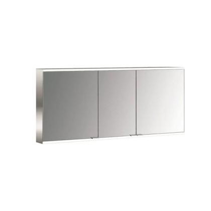 Emco Prime Зеркальный шкаф 140см., с подсветкой LED 2 Facelift навесная модель, 3-дверки, IP 20 зеркальная задняя стенка