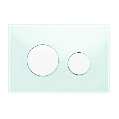 TECEloop Панель смыва, цвет: стекло зеленое/белый.