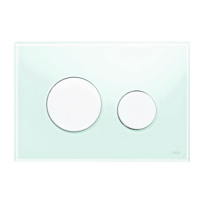 TECEloop Панель смыва, цвет: стекло зеленое/белый.